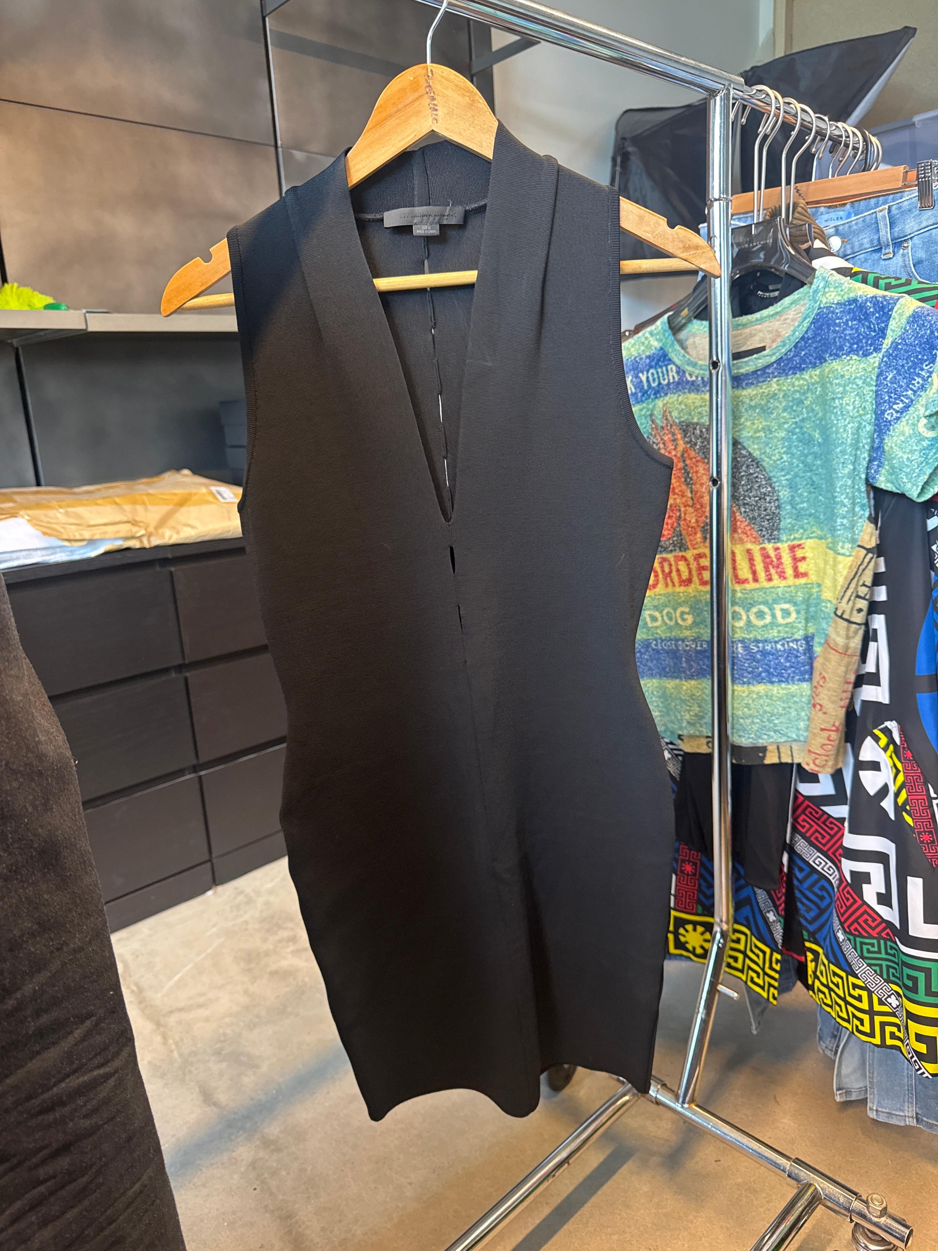 Alexander Wang Black Bodycon Dress (Size M)