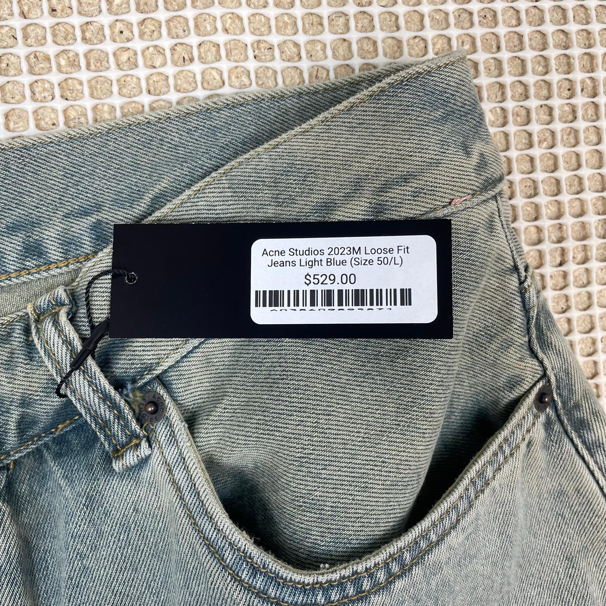 Acne Studios 2023M FN Delta Jeans Light Blue (Size 50) thumbnail 7