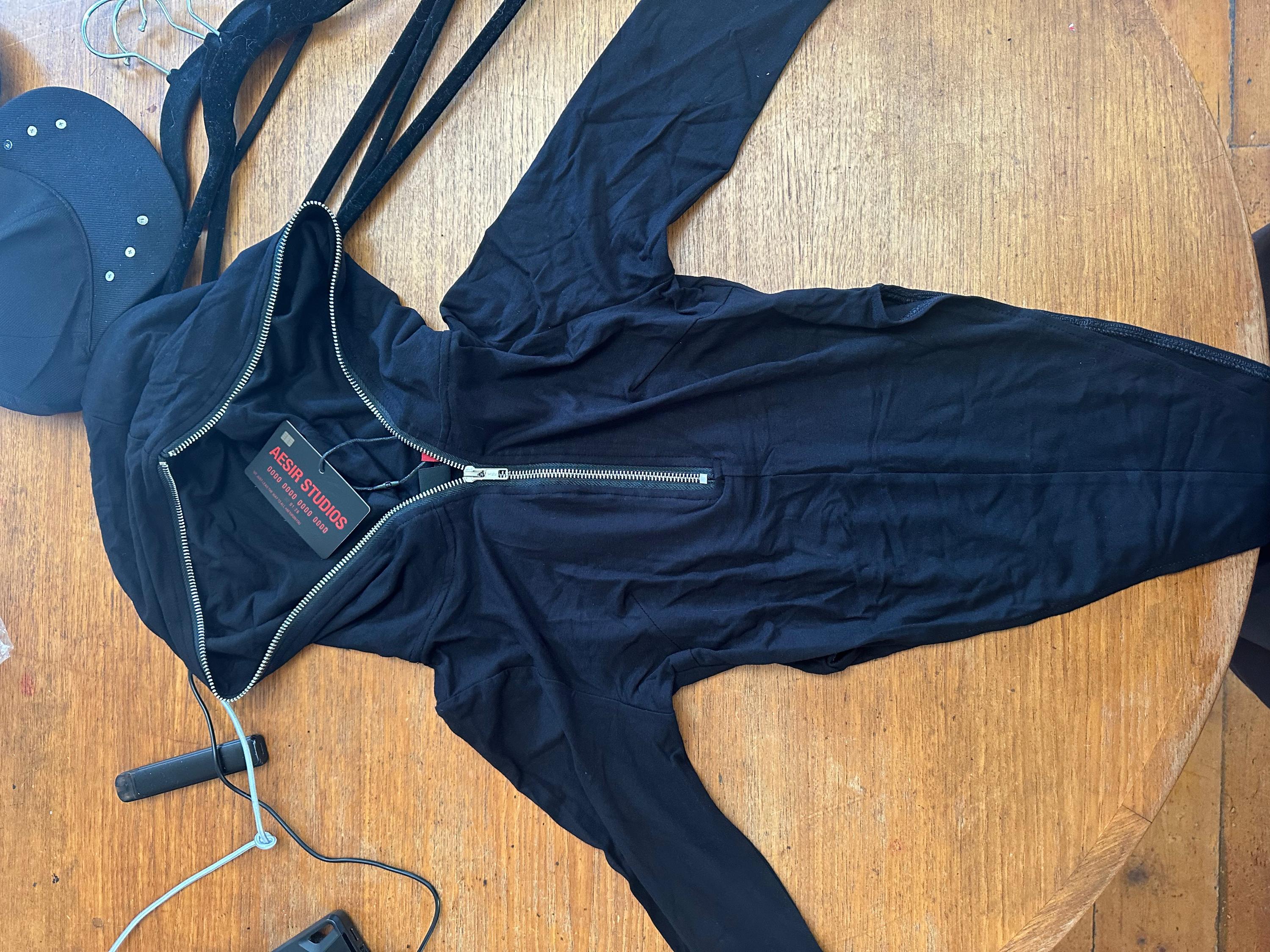 Aesir Studios Pharsa Body Suit Hoodie Black (Size 2/L-XL)