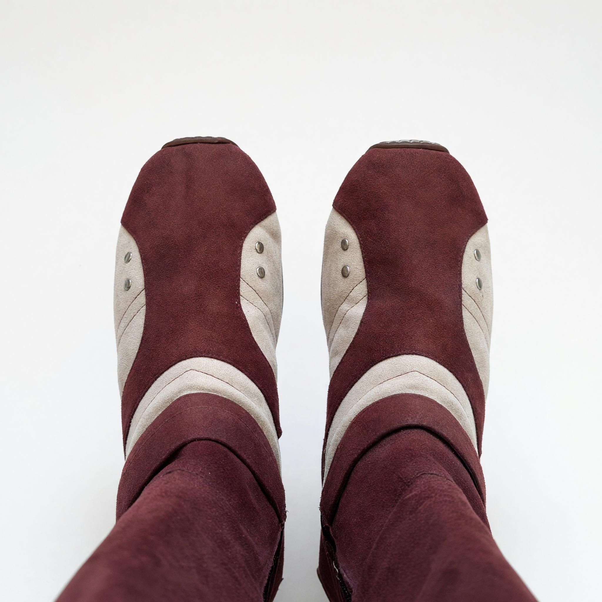 Suede Knee High Motorcycle boots thumbnail 2