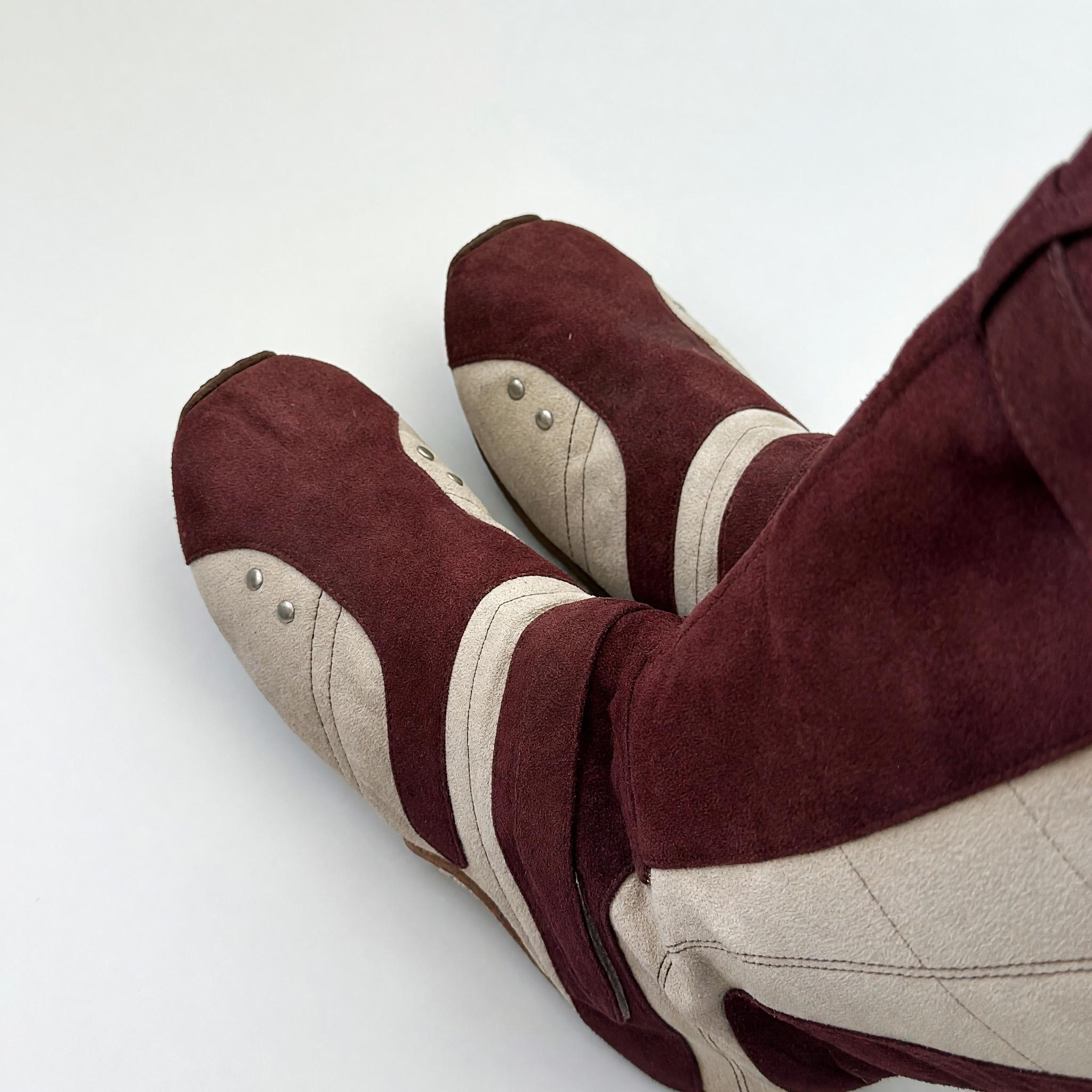 Suede Knee High Motorcycle boots thumbnail 3