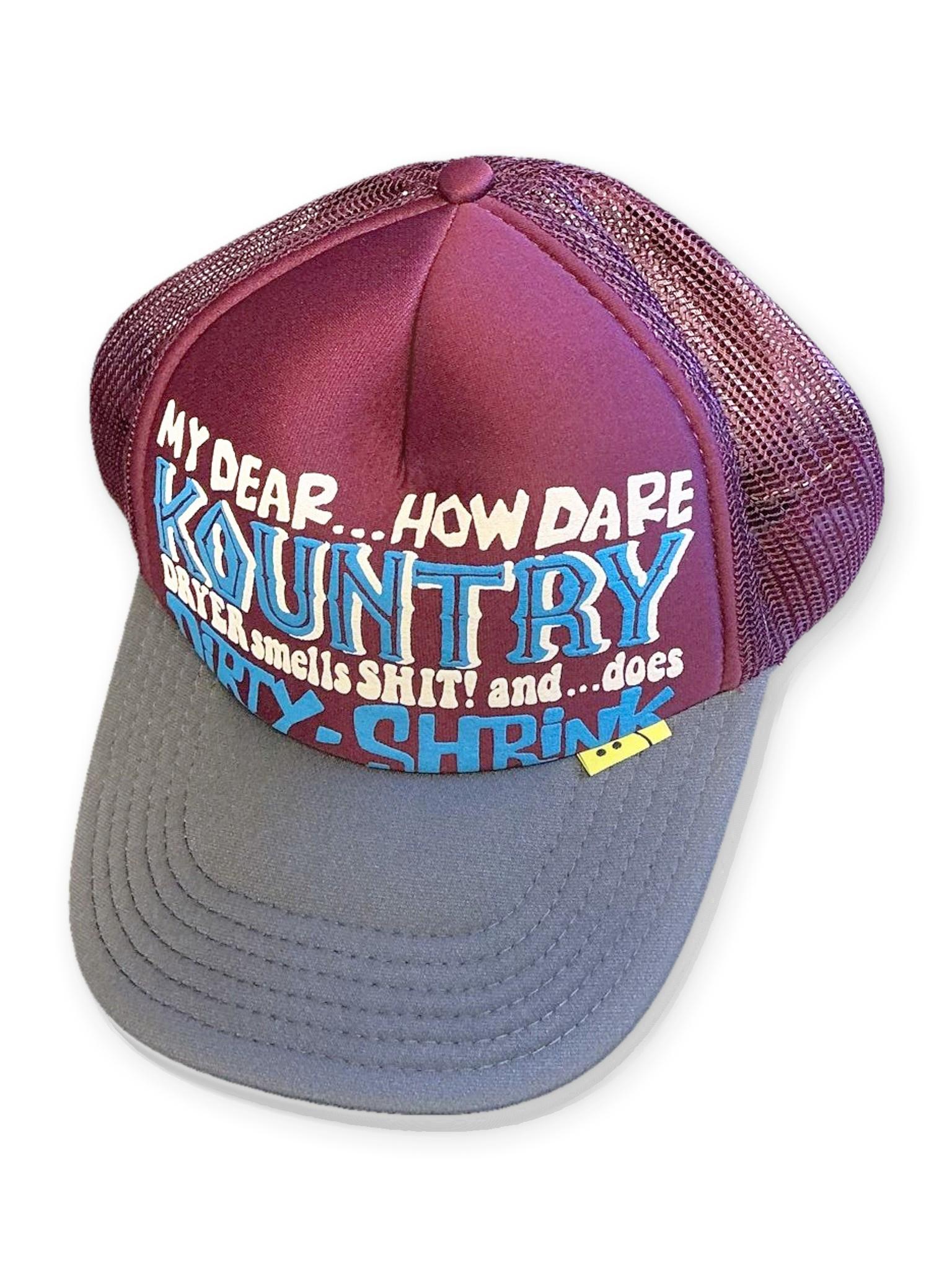 Kapital Kountry Mesh Cap Burgundy Charcoal (Size O/S)
