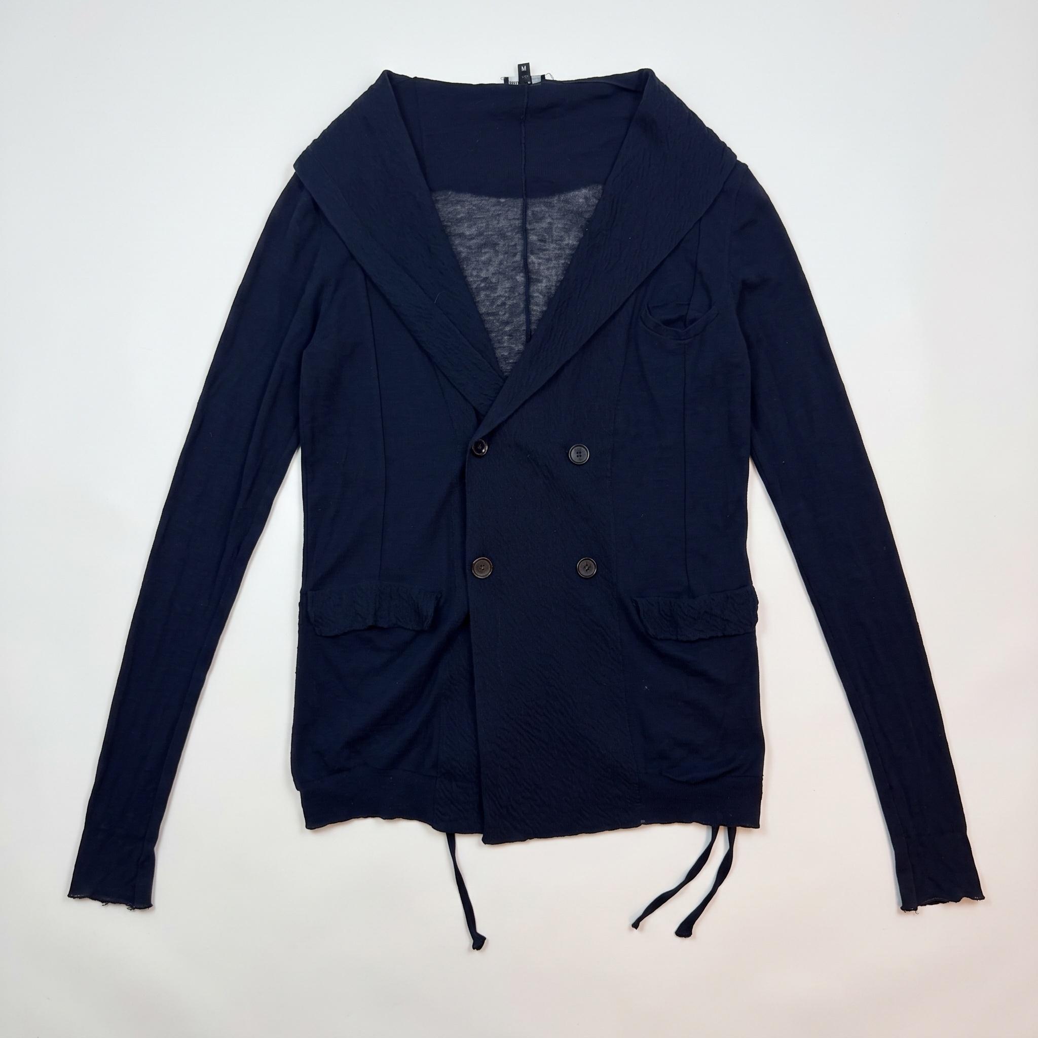 Ann Demeulemeester Double Breasted Cardigan Navy (Size M)