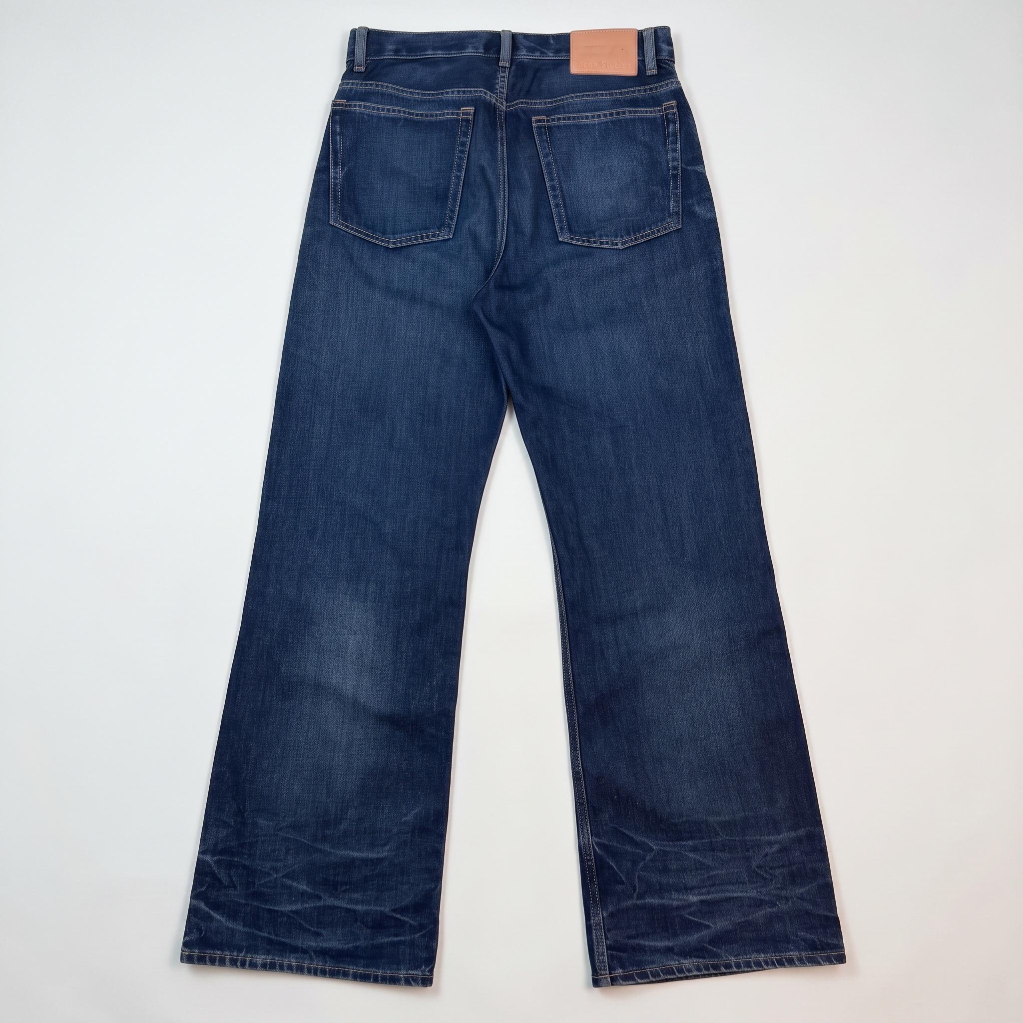 Acne Studios Whiskered Blue Denim Jeans (Size 30) thumbnail 4