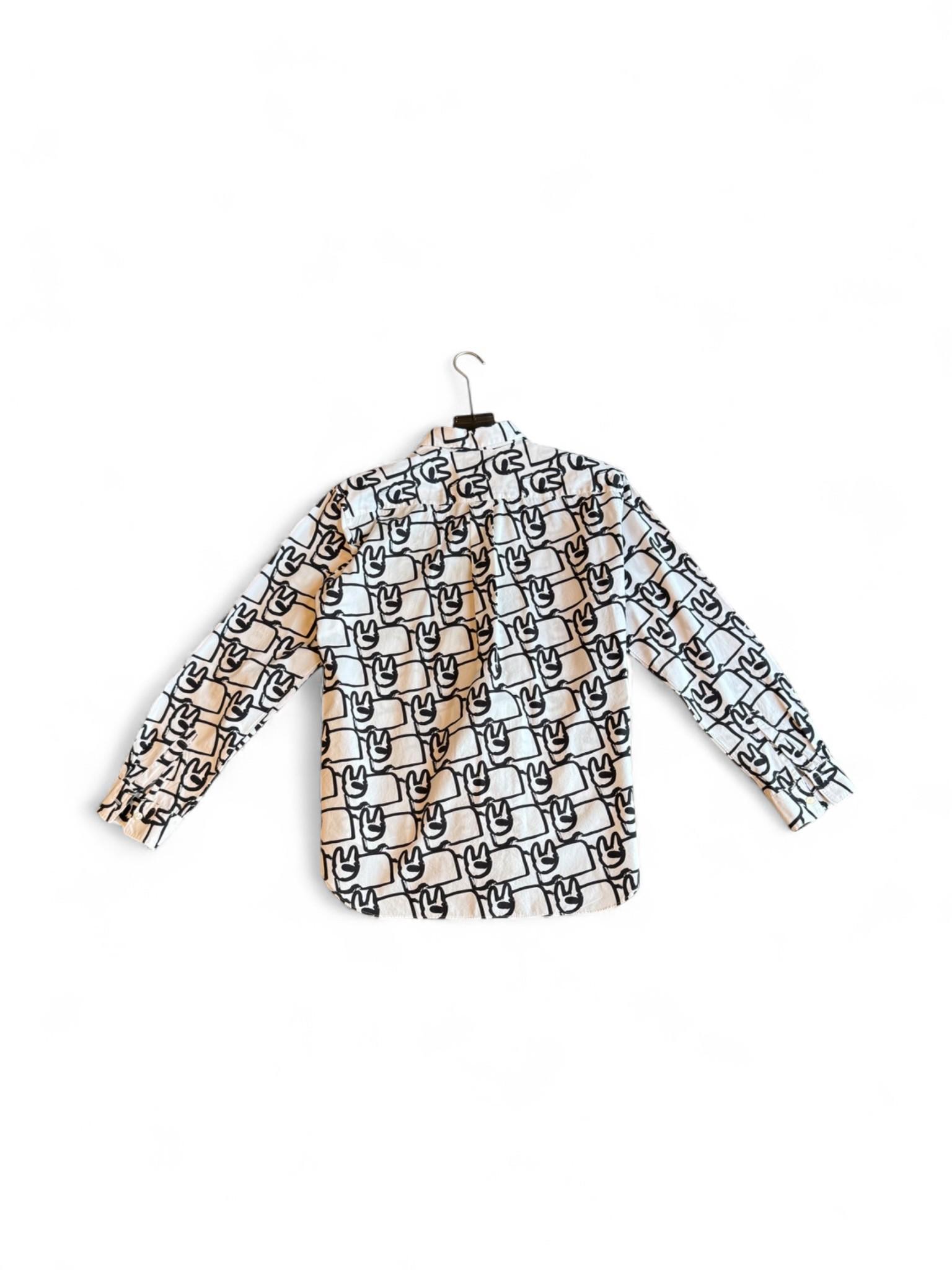 Comme des Garçons Homme Deux AD2020 Graphic Print Shirt White (Size L) thumbnail 2