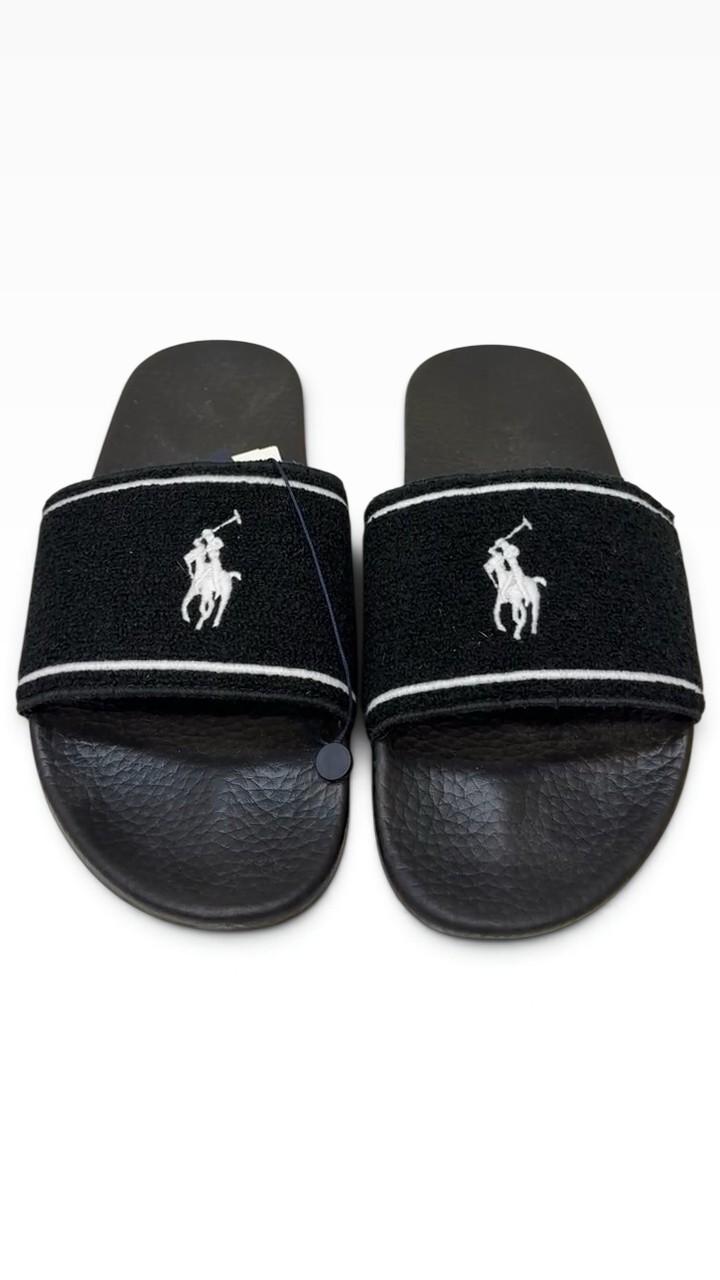Polo Ralph Lauren Black Terry Towelling Slides 11