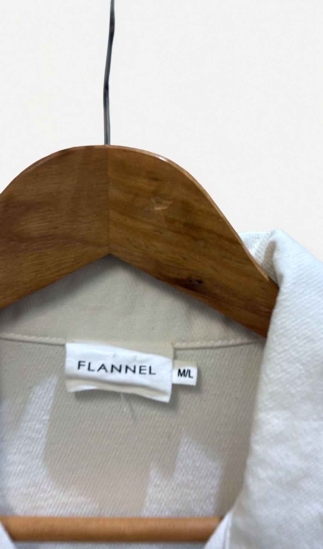 Flannel White Denim Jacket M thumbnail 2