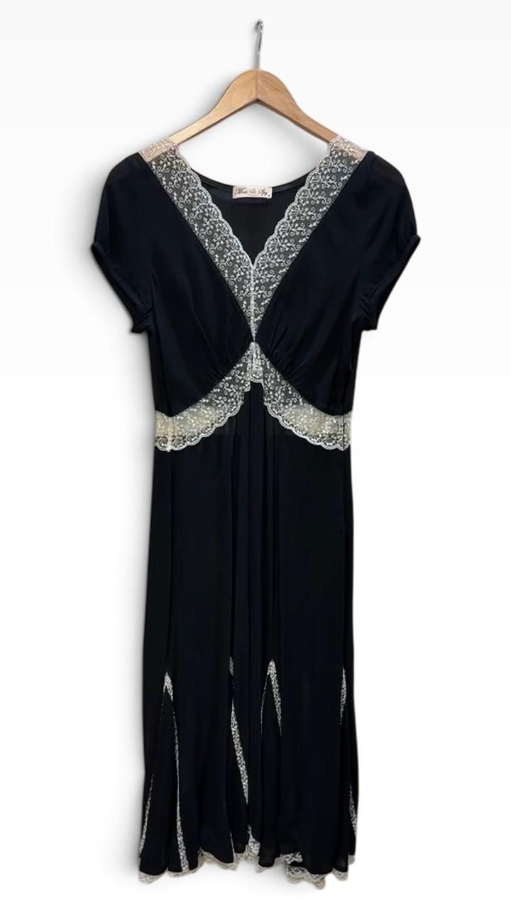 Moss & Spy Black Lace Dress 12