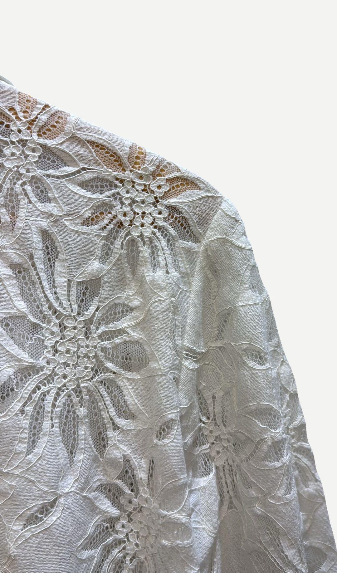 Mela Purdie White Lace Shirt 10 thumbnail 3
