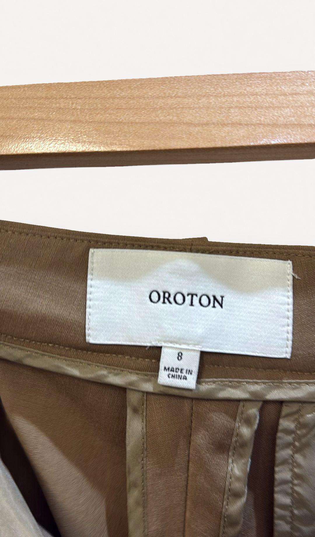 Oroton Brown Pants 8 thumbnail 2