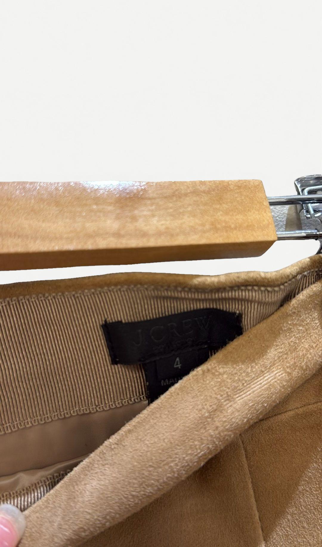 J.Crew Brown Suede Skirt 4 thumbnail 4