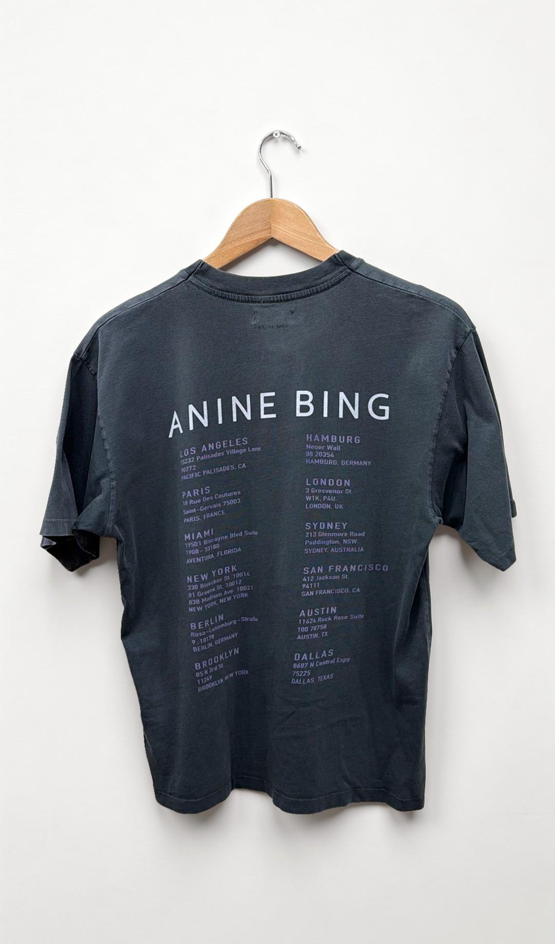 Anine Bing Black Stardust Graphic T-Shirt XS thumbnail 2