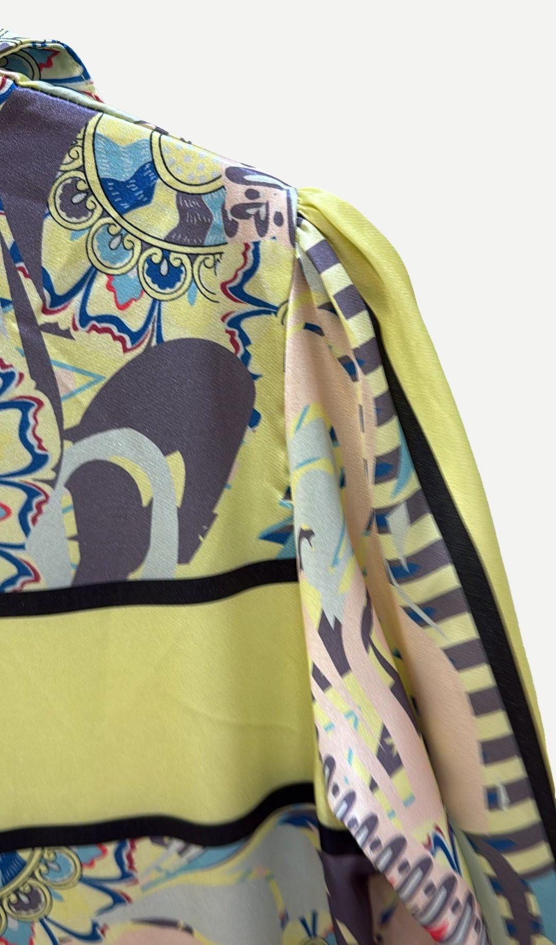 Pink Diamond Yellow Patterned Dress 12 thumbnail 3