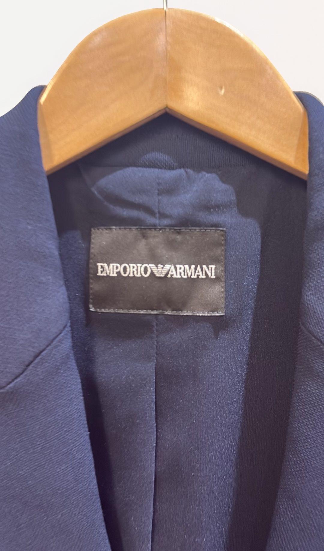 Emporio Armani Navy Double Breasted Blazer 38 thumbnail 2