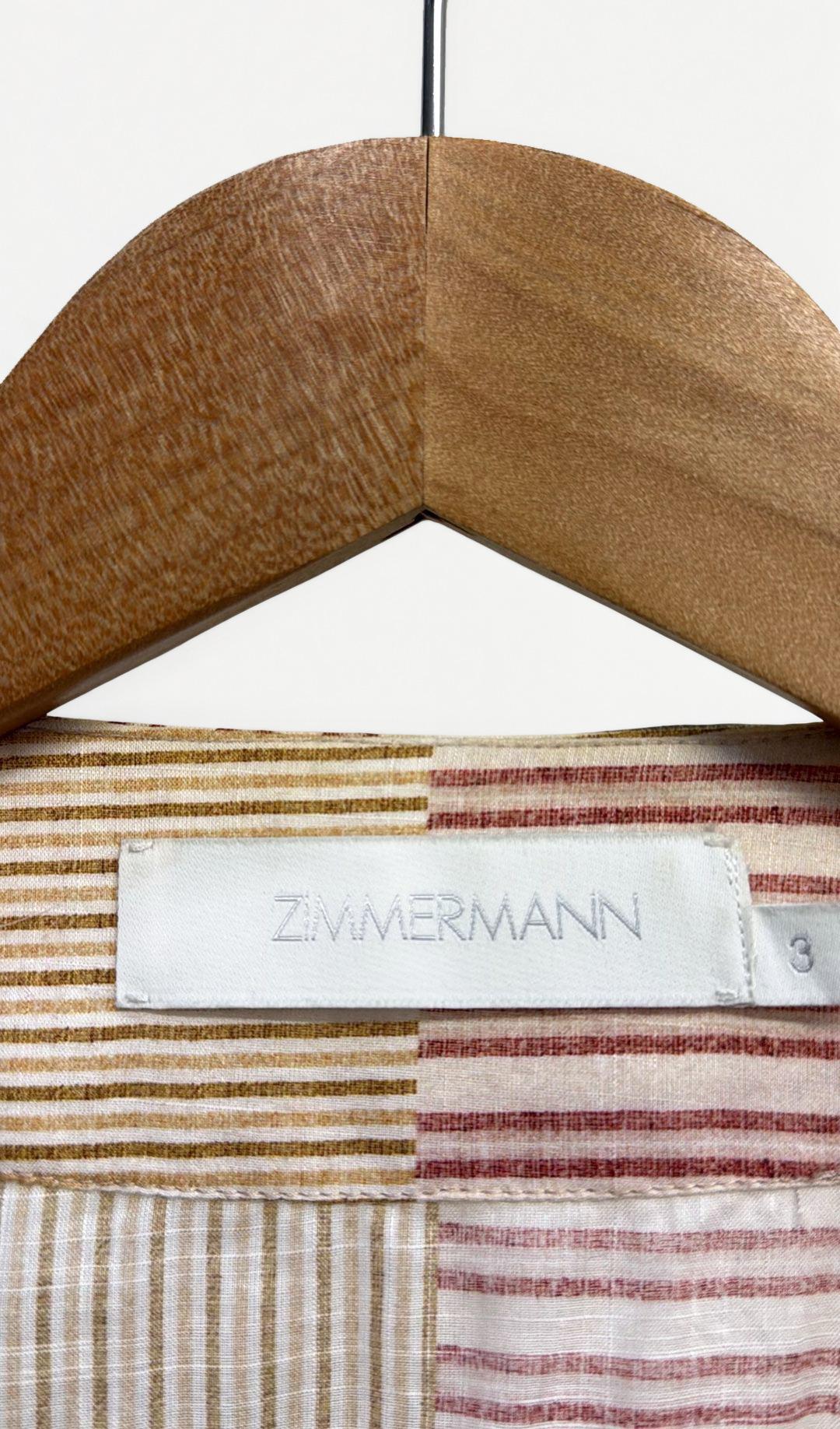 Zimmermann Multicolor Stripe Wrap Dress 3 thumbnail 2