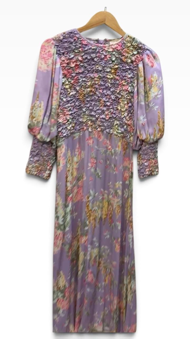 byTiMo Lilac Floral Dress S thumbnail 4
