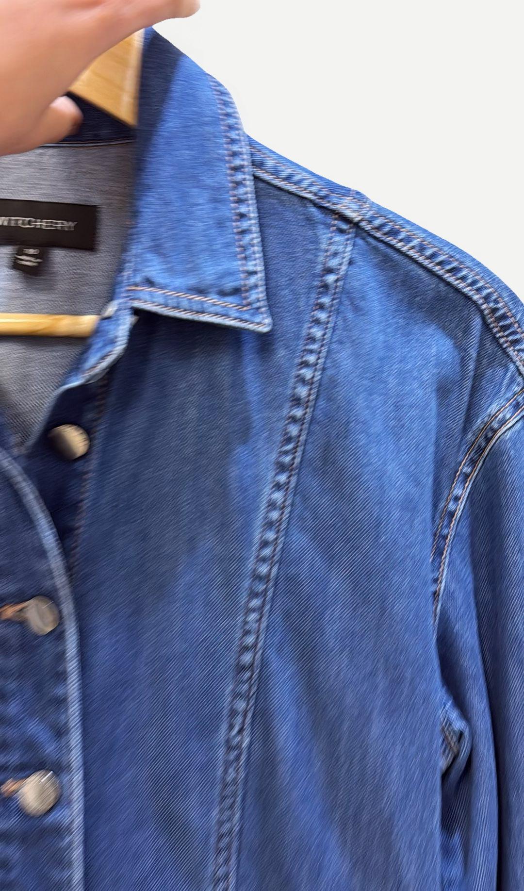 Witchery Blue Denim Shirt Dress 10 thumbnail 2
