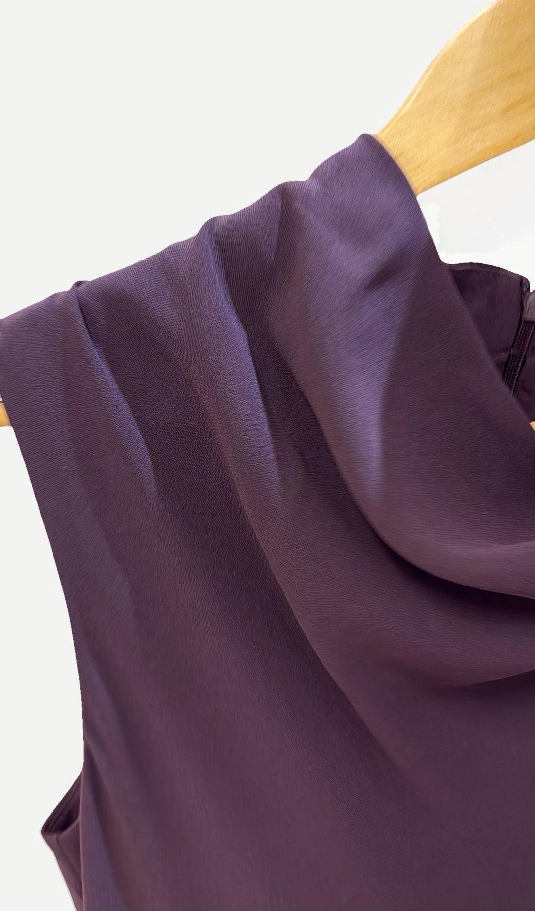 Witchery Burgundy Cowl Neck Maxi Dress 8 thumbnail 2