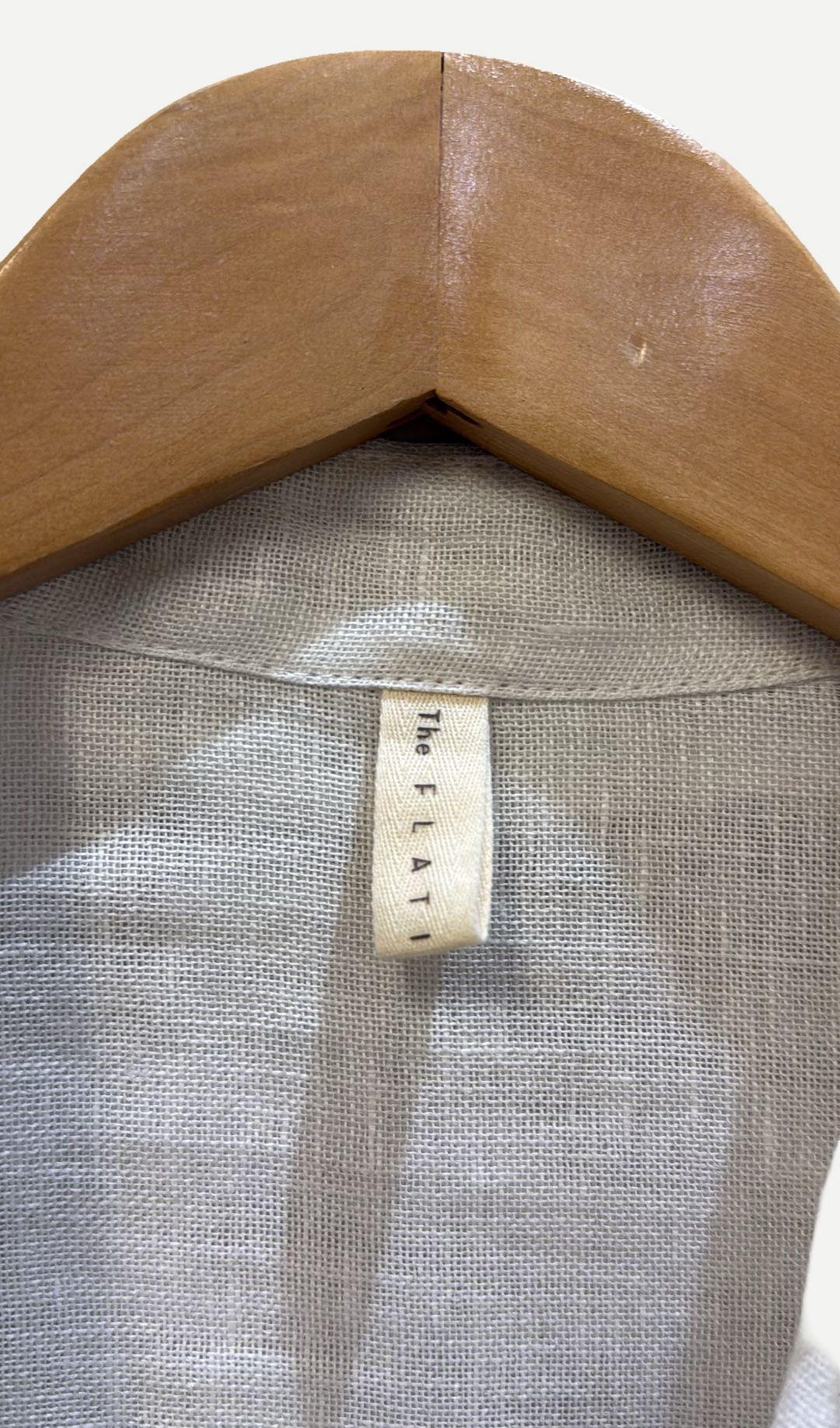 The Flat Iron Label Label White Linen Ruffle Shirt 1 thumbnail 2