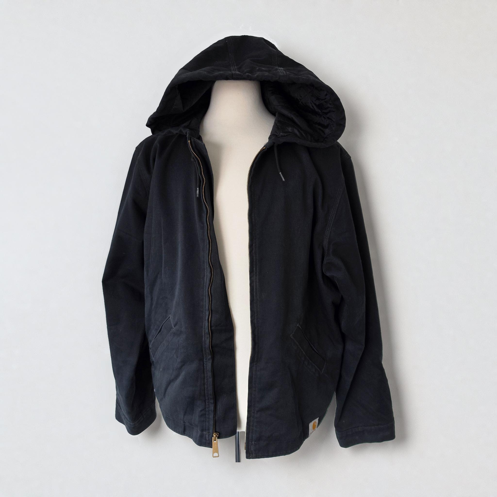 Carhartt Black Hooded Work Jacket (Size L) thumbnail 9