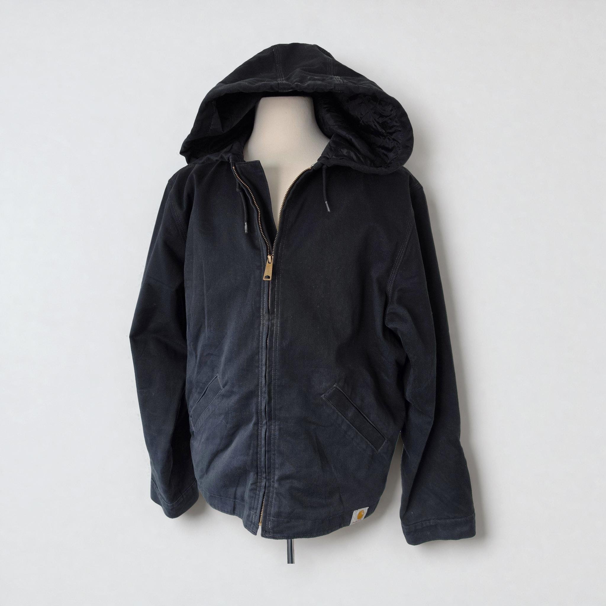 Carhartt Black Hooded Work Jacket (Size L) thumbnail 7